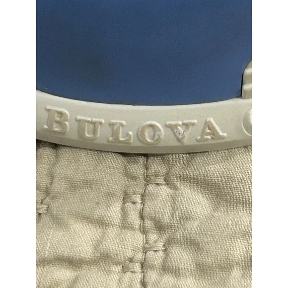 Bulova Resin Dolly Madison White And Blue Collection Box Box Only - Picture 4 of 13